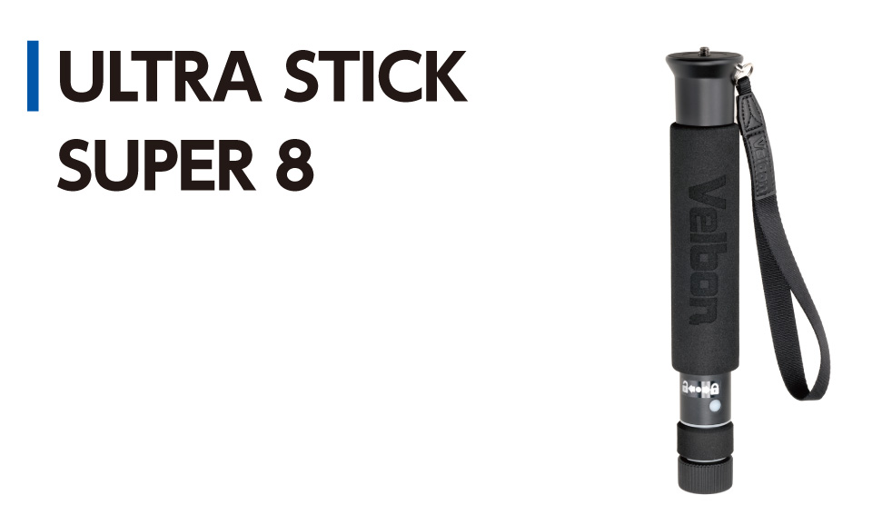 Black Velbon Ultra Stick Super 8 Monopod